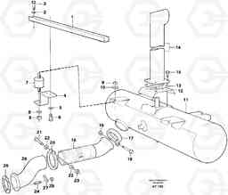 92709 Exhaust system L90C, Volvo Construction Equipment