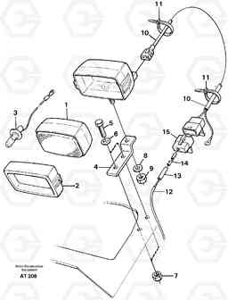 92678 Attachment light. L90C, Volvo Construction Equipment