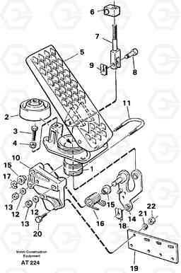 97767 Accelerator pedal L90C, Volvo Construction Equipment