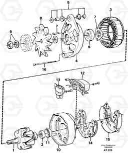 99136 Alternator L90C, Volvo Construction Equipment