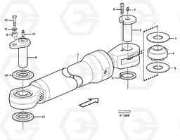 94740 Hydraulic cylinder, assembly L90C, Volvo Construction Equipment