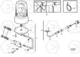 98403 Revolving warning light. L90C, Volvo Construction Equipment