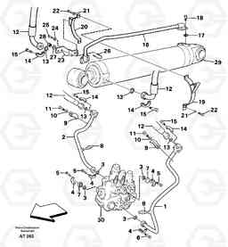 92509 Hydraulic system: Tilt function L90C, Volvo Construction Equipment