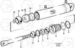 97752 Hydraulic cylinder L90C, Volvo Construction Equipment