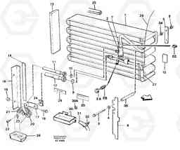 99596 Evaporator for cooling agent R134a with fitting parts. L90C, Volvo Construction Equipment