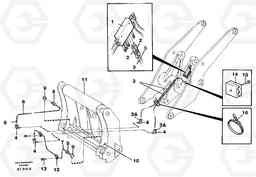 92308 Central lubrication for tool bar. L90C, Volvo Construction Equipment