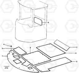 92552 Insulating matting. L90C, Volvo Construction Equipment