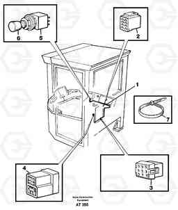 99616 Cable harness, boom suspension system. L90C, Volvo Construction Equipment
