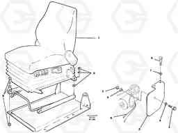 93817 Driver's seat, air suspensioned Isri L90C, Volvo Construction Equipment