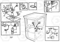 99274 Cable harness: Adjustableflow from hydraulic function 3. L90C, Volvo Construction Equipment