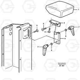 97762 Armrest L90C, Volvo Construction Equipment