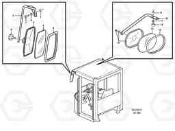 101218 Rear view mirror L90C, Volvo Construction Equipment