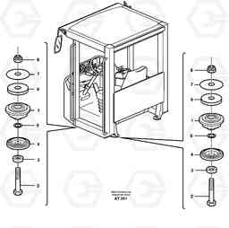 97859 Cab mounting block L90C, Volvo Construction Equipment