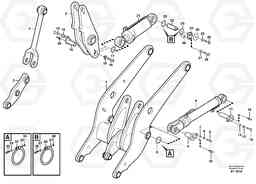 92637 Lifting- and tilt cylinder with assembly parts. L90C, Volvo Construction Equipment