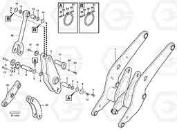 99312 Rear links with assembly parts L90C, Volvo Construction Equipment