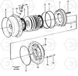 52829 Parking brake L150C S/N 2768-SWE, 60701-USA, Volvo Construction Equipment