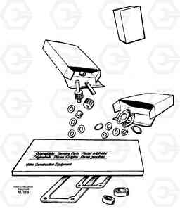 23559 Repair kits for engine L150C S/N 2768-SWE, 60701-USA, Volvo Construction Equipment