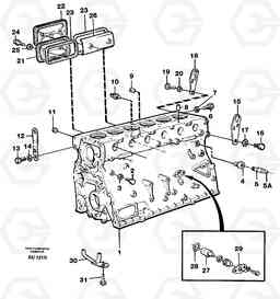 23560 Cylinder block L150C S/N 2768-SWE, 60701-USA, Volvo Construction Equipment