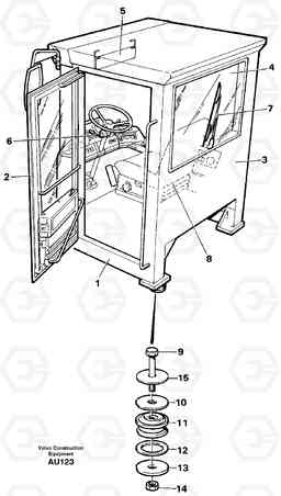 21213 Operator's cab L150C S/N 2768-SWE, 60701-USA, Volvo Construction Equipment