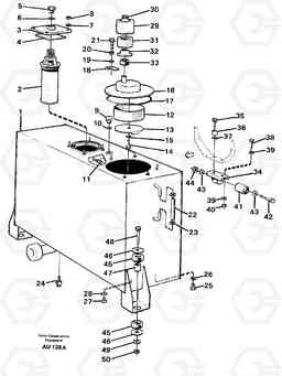 71136 Hydraulic fluid tank. L150C S/N 2768-SWE, 60701-USA, Volvo Construction Equipment