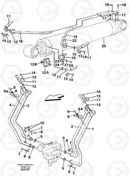 101221 Hydraulic system, tilt function L150C S/N 2768-SWE, 60701-USA, Volvo Construction Equipment