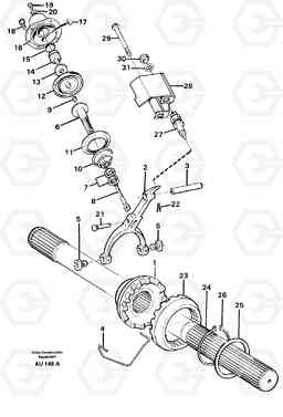 35856 Differential lock L150C S/N 2768-SWE, 60701-USA, Volvo Construction Equipment