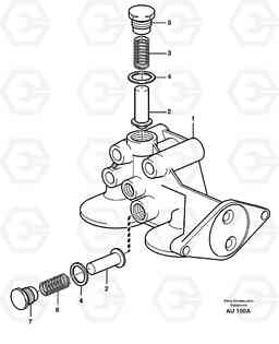52804 Filter housing L150C S/N 2768-SWE, 60701-USA, Volvo Construction Equipment