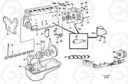 18720 Engine installation components. L150C S/N 2768-SWE, 60701-USA, Volvo Construction Equipment