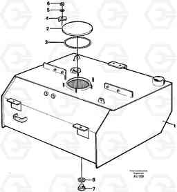 23575 Fuel tank L150C S/N 2768-SWE, 60701-USA, Volvo Construction Equipment