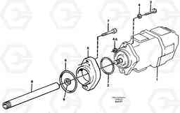 24270 Hydraulic pump with fitting parts L150C S/N 2768-SWE, 60701-USA, Volvo Construction Equipment