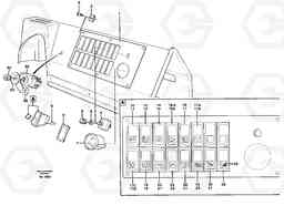 66866 Switch panel L150C S/N 2768-SWE, 60701-USA, Volvo Construction Equipment