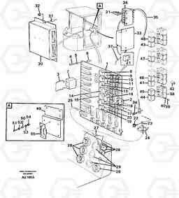 17054 Electrical distribution box L150C S/N 2768-SWE, 60701-USA, Volvo Construction Equipment