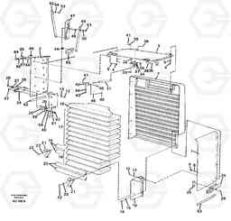 20555 Radiator shell. L150C S/N 2768-SWE, 60701-USA, Volvo Construction Equipment