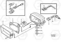 52813 Work lights, front. L150C S/N 2768-SWE, 60701-USA, Volvo Construction Equipment