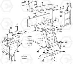 90399 Foot step L150C S/N 2768-SWE, 60701-USA, Volvo Construction Equipment