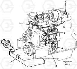 22747 Fuel system L150C S/N 2768-SWE, 60701-USA, Volvo Construction Equipment