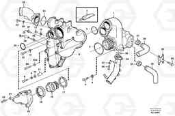 52812 Water pump and thermostat housing L150C S/N 2768-SWE, 60701-USA, Volvo Construction Equipment