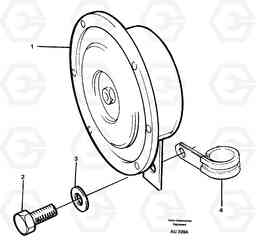 24758 Compressor horn L150C S/N 2768-SWE, 60701-USA, Volvo Construction Equipment