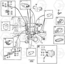 17049 Cable harnesses, rear L150C S/N 2768-SWE, 60701-USA, Volvo Construction Equipment