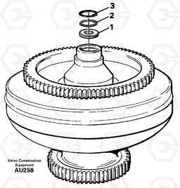 13035 Torque converter L150C S/N 2768-SWE, 60701-USA, Volvo Construction Equipment