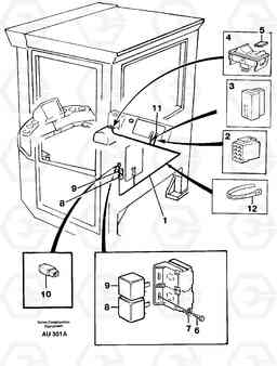 66865 Cable harness for forward and rear. L150C S/N 2768-SWE, 60701-USA, Volvo Construction Equipment