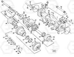 86426 Planet shaft, rear L150C S/N 2768-SWE, 60701-USA, Volvo Construction Equipment