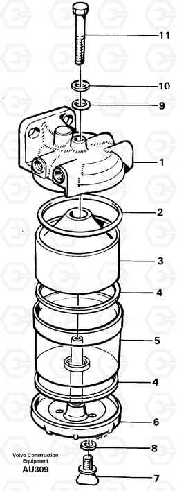 22749 Water separator L150C S/N 2768-SWE, 60701-USA, Volvo Construction Equipment