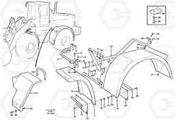20569 Extended fender. L150C S/N 2768-SWE, 60701-USA, Volvo Construction Equipment