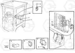 17047 Cable harness for loud tone horn. L150C S/N 2768-SWE, 60701-USA, Volvo Construction Equipment