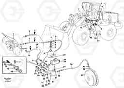 6410 Brake hoses, parking brake. L150C S/N 2768-SWE, 60701-USA, Volvo Construction Equipment