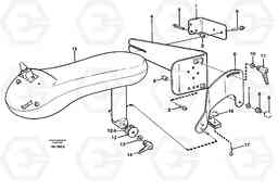 22036 CDC - steering, plate details. L150C S/N 2768-SWE, 60701-USA, Volvo Construction Equipment