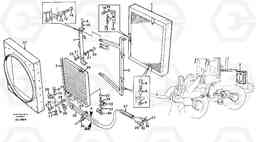 24414 Condenser with fitting parts. L150C S/N 2768-SWE, 60701-USA, Volvo Construction Equipment