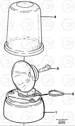 24763 Rotating beacon. L150C S/N 2768-SWE, 60701-USA, Volvo Construction Equipment