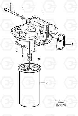 23571 Oil filter L150C S/N 2768-SWE, 60701-USA, Volvo Construction Equipment